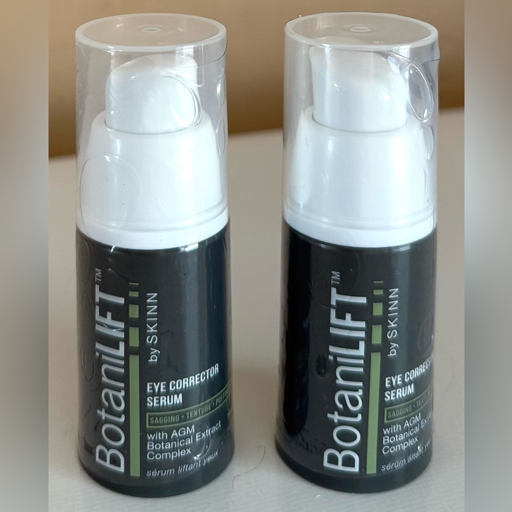 BOTANILIFT BY SKINN 2 EYE CORRECTOR SERUMS 0.5 OZ EACH SAGGING PUFFINESS SEALED